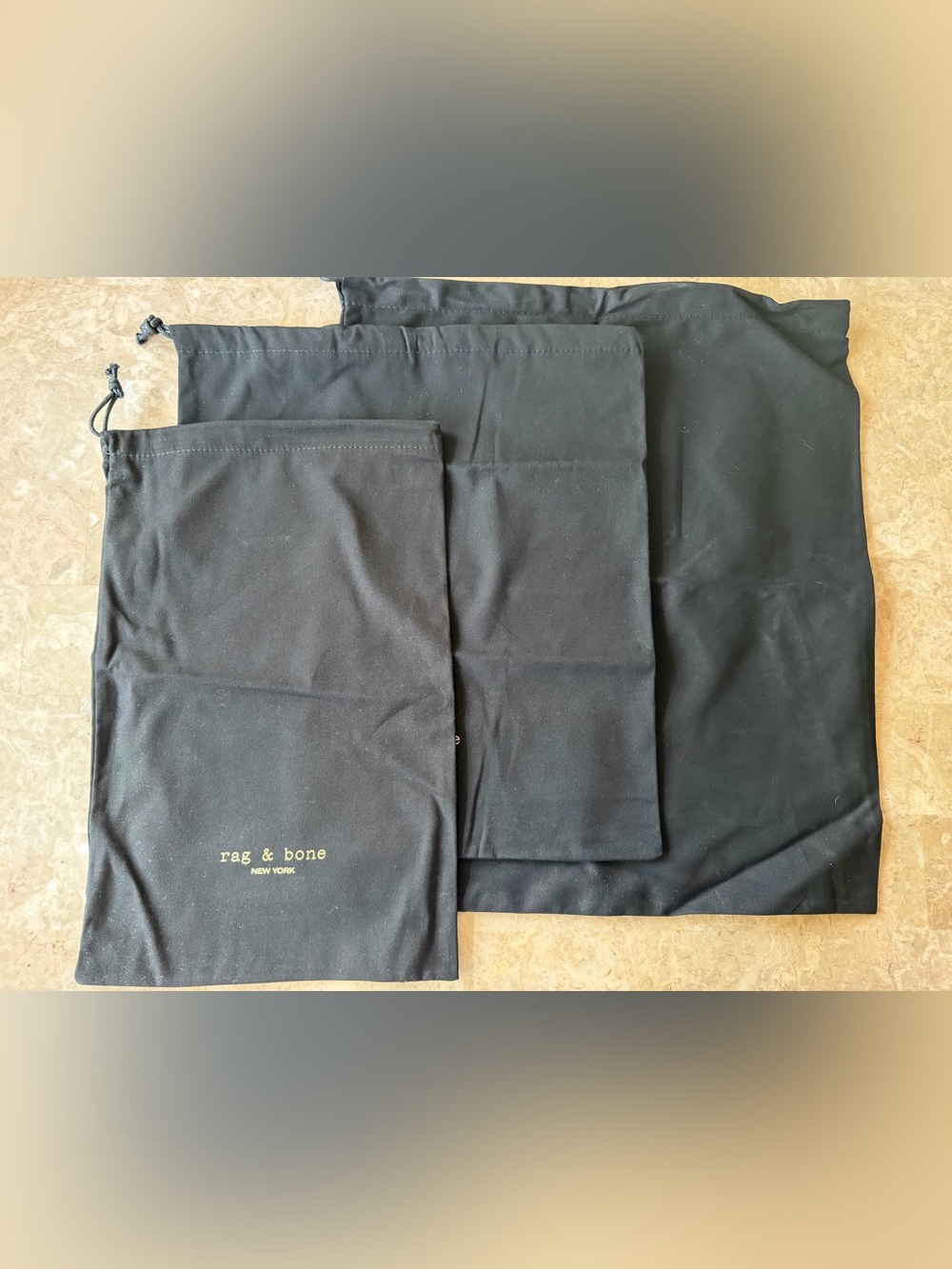 Rag & bone dust bag set of 3
